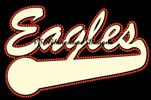 Eagles Multimedia Rhinestone and Vinyl Transfer